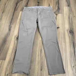 Peter Millar Ultimate Sateen 5-Pocket Pants Mens Size 40 Golf Chino Gray Taupe